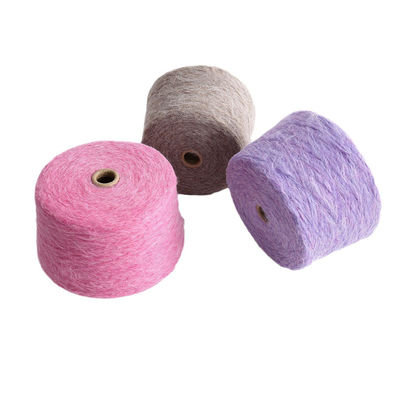 Macrame Cotton 57% 2/36Nm Stand Dyed Anti Pilling Acrylic Yarn 5Ply Spandex Cashmere Like Yarn