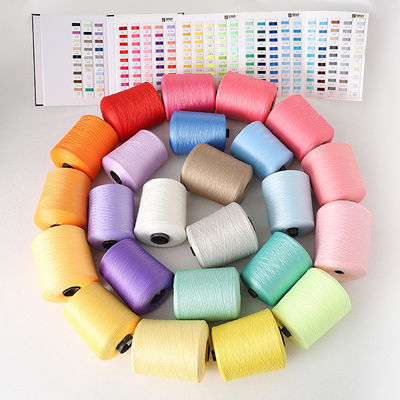 Polyester Yarn 150 48 Strand Filament Dacron Recycled Dty Weft Making 20S 3 Ring Blended 50D 600D Garment Material