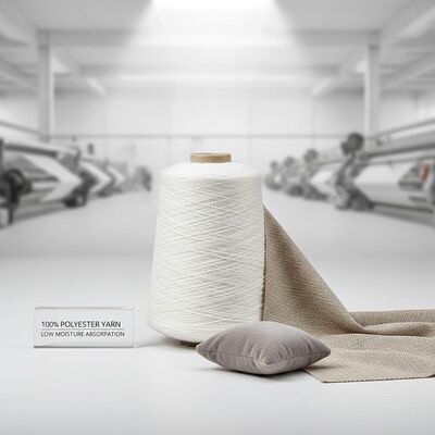 Upholstery 100 Polyester Yarn Low Moisture Absorption Suitable for Heavy Duty Textile Fabric and Upholstery Applications