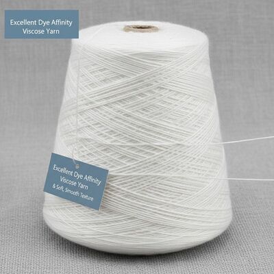 Excellent Dye Affinity Viscose Yarn Providing Elongation 10-20 Percent And Soft And Smooth Texture Ideal For Fabric Manufacturing